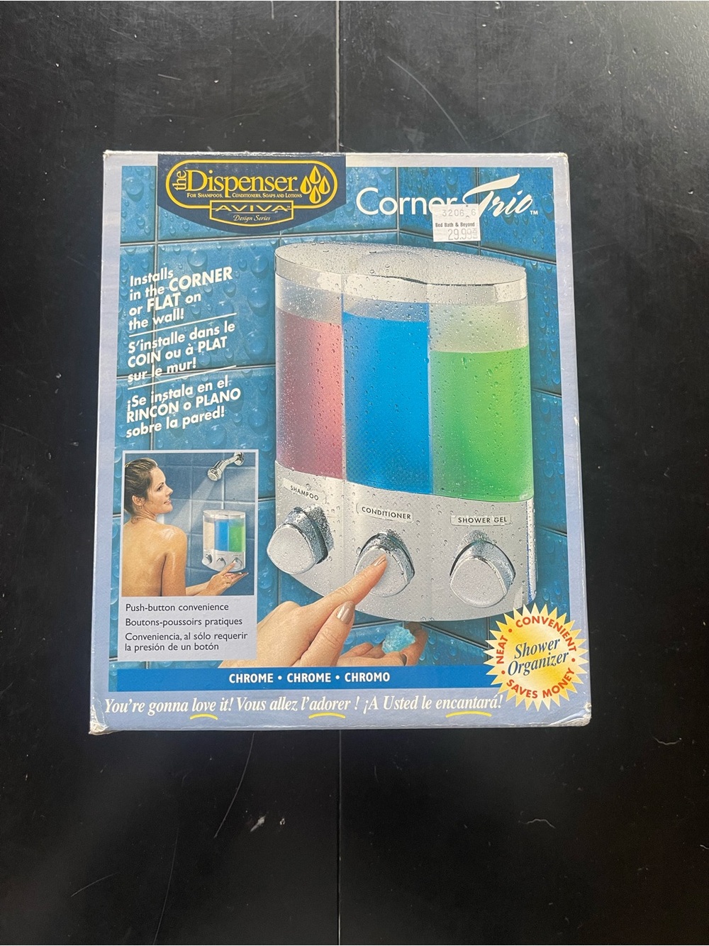 Corner Trio Mounting Dispenser
